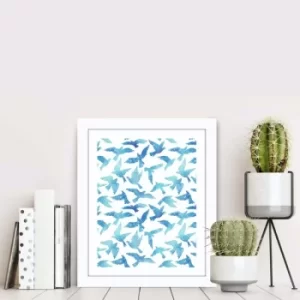 Image of BCT-070 Multicolor Decorative Framed MDF Painting