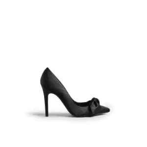Image of Ted Baker Hyana Moire satin Bow Court Shoes - Black