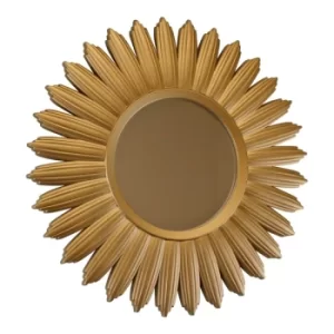 Image of Large Gold Sunburst Mirror