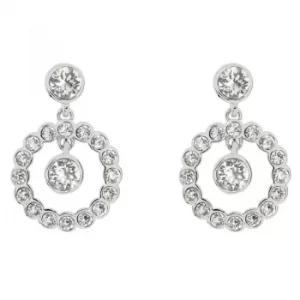 Image of Ted Baker Ladies Silver Plated Corali Concentric Crystal Earring