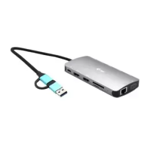 Image of i-tec USB 3.0 USB-C/Thunderbolt 3x Display Metal Nano Dock with LAN + Power Delivery 100 W