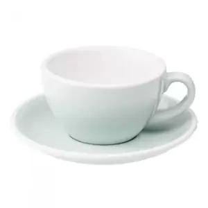 Image of Cappuccino cup with a saucer Loveramics Egg River Blue, 200ml