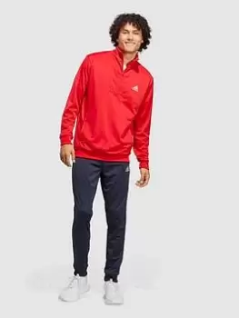 Image of adidas Sportswear Small Logo Tricot Tracksuit - Red, Size XS, Men