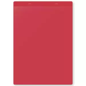 Image of Document pouches, magnetic, A4 portrait, pack of 10, red