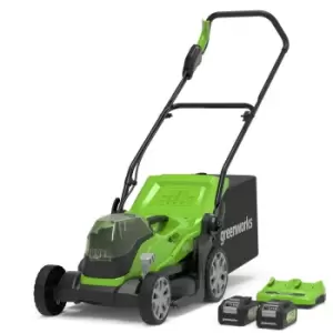 Image of Greenworks G24X2LM36 360mm 48V Cordless Rotary Lawnmower