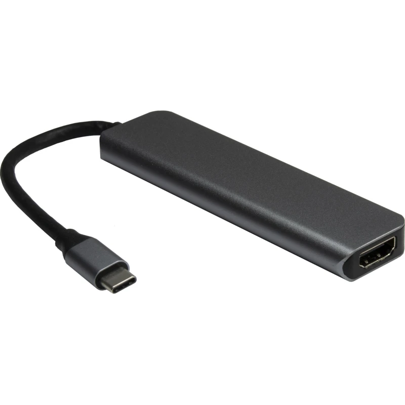 Image of Inter-Tech H-469-1 USB 3.2 Gen 1 (3.1 Gen 1) Type-C 5000 Mbps Black