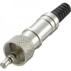 Image of 3.5mm audio jack Plug straight Number of pins 3 Stereo Silver Conrad Components