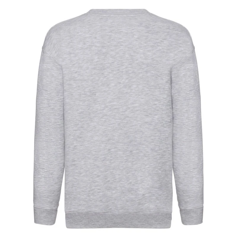 Image of Fruit of the Loom Premium 70 30 Sweatshirt Pack of 2 in Grey Size: 7-8 Years Grey Unisex 7-8 Years