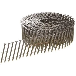 Image of Bostitch Galvanised Ring Shank Coil Nails 3.1 x 90mm (Pack 4050)