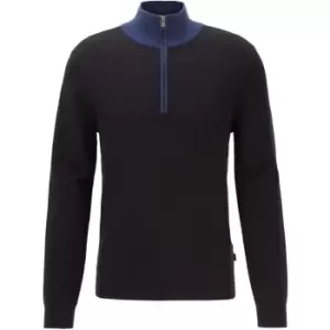 Image of Boss Oneto Zip Jumper - Blue