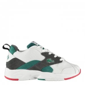 Image of Lacoste Storm 96 Trainers - Off Wht/Grn