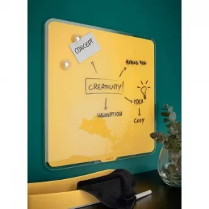 Image of Leitz Cosy Magnetic Glass Whiteboard 450 x 450mm, Blue