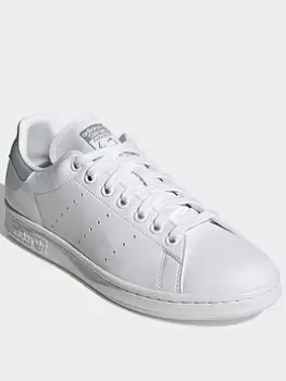 Image of adidas Originals Stan Smith Shoes, White/Grey, Size 3.5, Women