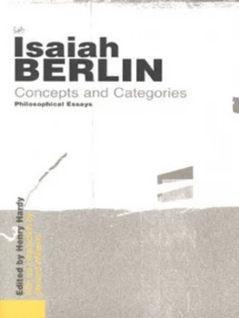 Image of Concepts and Categories by Isaiah Berlin Book