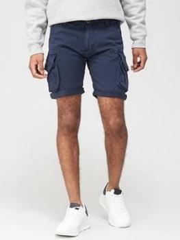 Image of Alpha Industries Crew Cargo Shorts - Blue