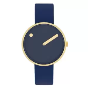 Image of Picto 34018-0514G Midnight Blue Dial Blue Strap Wristwatch
