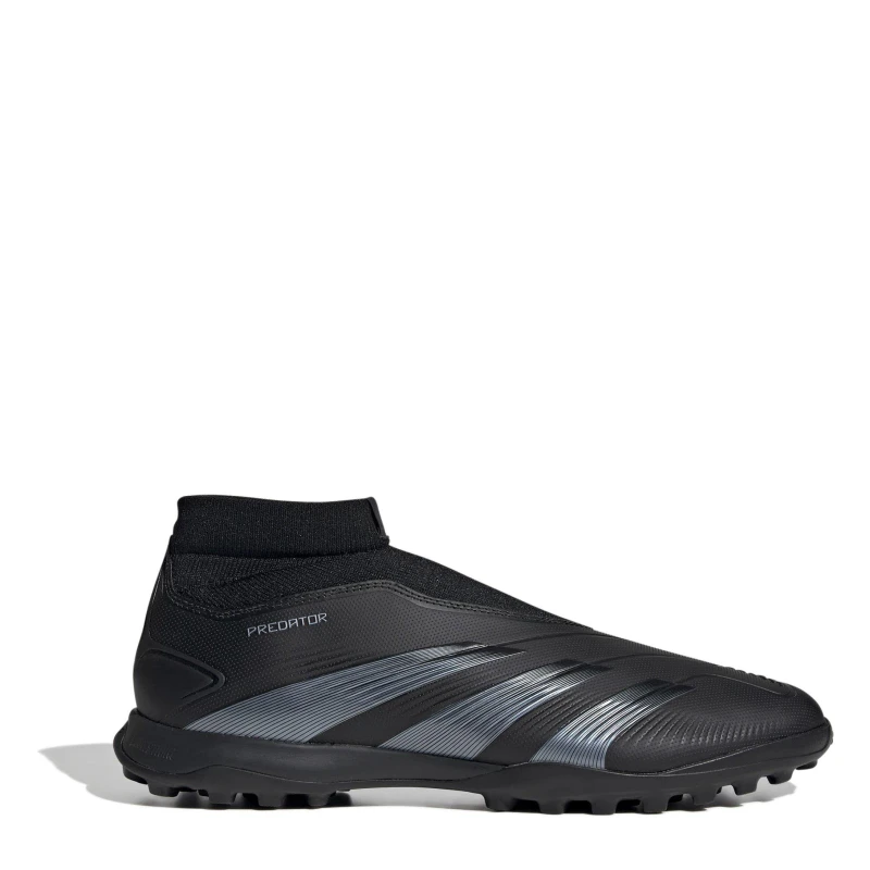 Image of adidas Predator 24 League Laceless Turf Boots - Black 9.5
