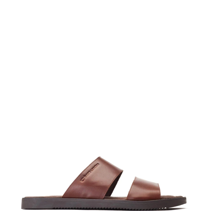 Image of Base London Base London Men Maven Slider in Brown Size: 9 Brown 9 Male 5038538356790