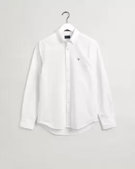 Image of GANT Men Slim Fit Oxford Shirt (XXL) White