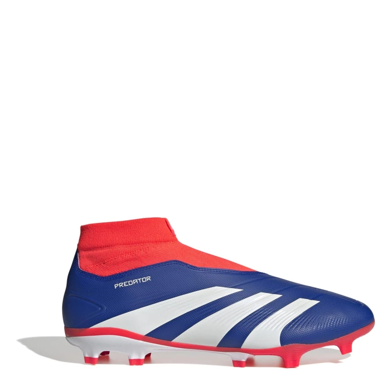 Image of adidas Predator 24 League Laceless Firm Ground Football Boots - Blue Blue 8.5