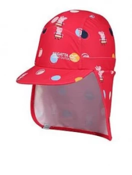 Image of Regatta Regatta Peppa Protect Cap, Pink, Size 4-6 Years