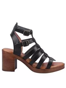Image of Hush Puppies Gloria Gladiator Sandal - Black, Size 5, Women