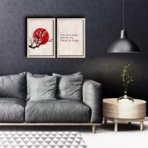 Image of 2PKCT-016 Multicolor Decorative Framed MDF Painting (2 Pieces)