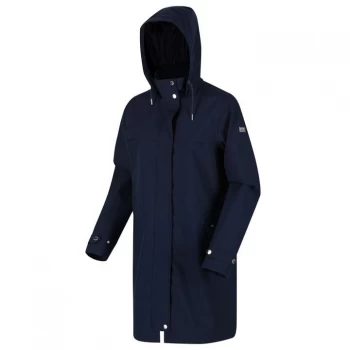 Image of Regatta Abiela Longline Stretch Waterproof & Breathable Ja - Navy