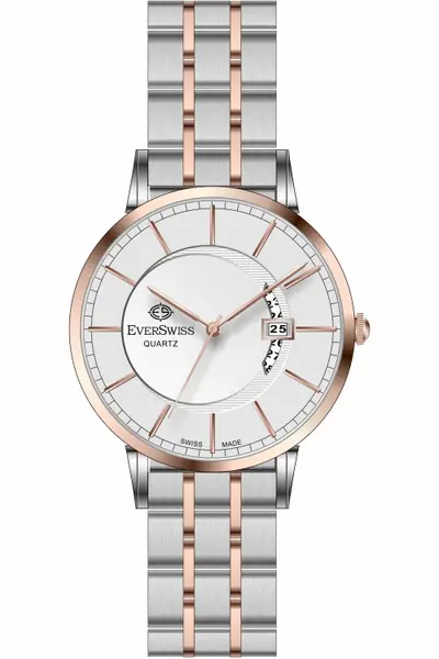 Image of EverSwiss Mens EverSwiss Crescent Watch - One Size