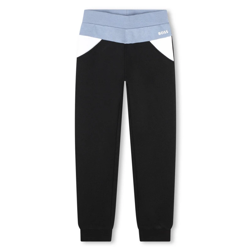 Image of Boss Logo Jogging Bottoms Juniors - Black 9 - 10 Years