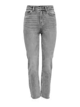 Image of ONLY Onlemily Life Hw Straight Fit Jeans Women Grey