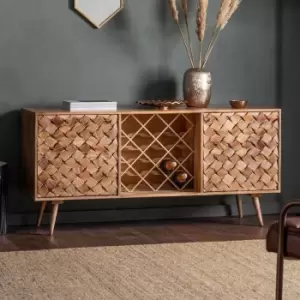 Image of Crossland Grove Como Wine Sideboard Burnt Wax