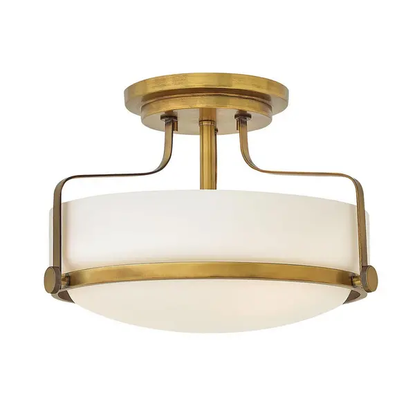 Image of Harper 3 Light Batten, Heritage Brass