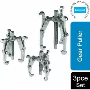 Image of Gear Puller Tool Set 3pce 75, 100 & 150mm MS23 - Silverline
