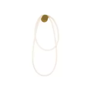 Image of Skopje Sconce Wall Lamp LED 40W Flex Tube Gold Matt