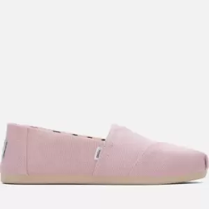 Image of TOMS Womens Alpargata Vegan Canvas Pumps - Chalk Pink Heritage - UK 4