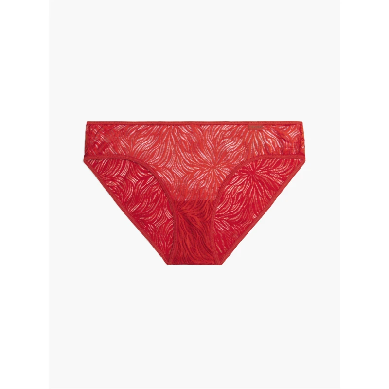 Image of Calvin Klein Marquisette Bikini Bottoms - Red Red 8