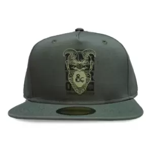 Image of HASBRO Dungeons & Dragons Tomb of Horrors Logo Snapback Baseball Cap, Black (SB157237HSB)