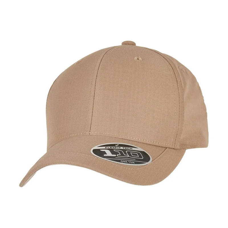 Image of Flexfit Flexfit Men 110 Ripstop Snapback Cap in Khaki Khaki One Size Male 5063300291399
