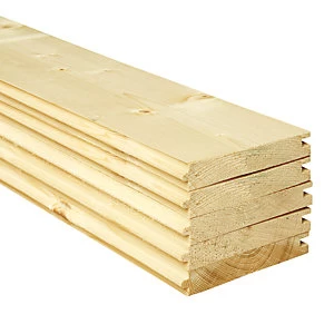 Image of Wickes PTG Floorboards 18 x 119 x 2400mm Pack 5