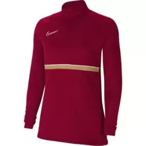 Image of Nike DriFit Academy Drill Top Womens - Red