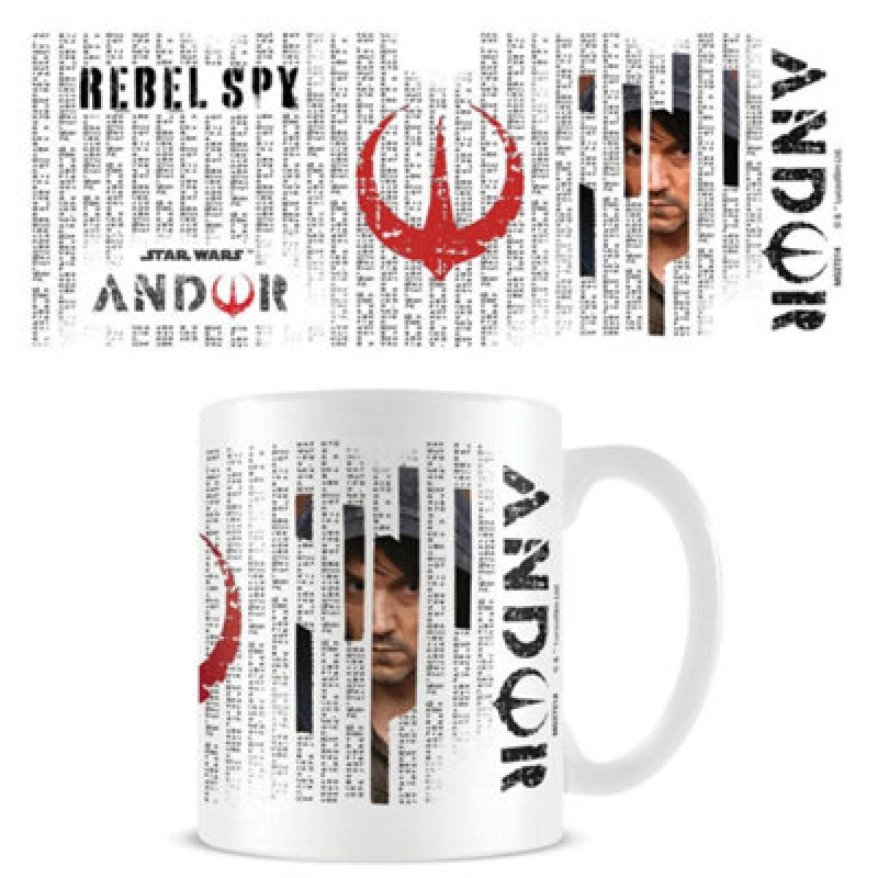 Image of Disney Aurebesh Mug in White White One Size Unisex 5063107525802