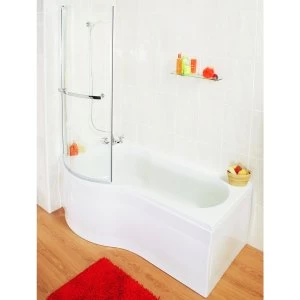 Image of Wickes Misa Shower Bath End Panels - White 900mm