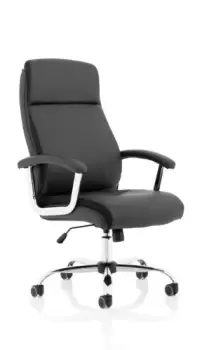 Image of Hatley Black Bonded Leather Executive Chair