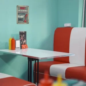 Image of Shoes Multicolor Decorative Metal Wall Accessory