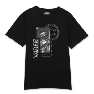 Image of Star Wars Vader Sith Sci-Fi Collage Mens T-Shirt - Black - M