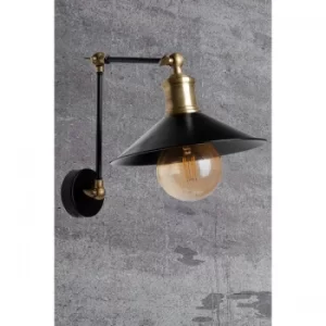 Image of Sara metal ba?l?kl? aplik Black Wall Lamp