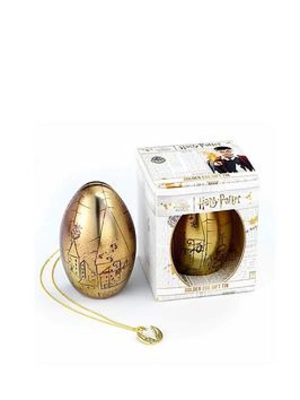 Image of Harry Potter Harry Potter Golden Coloured Egg Necklace in a Gift Tin
