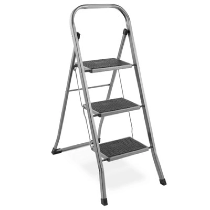 Image of Vonhaus Steel 3 Step Ladder With 150Kg Capacity