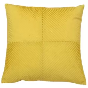 Image of Infinity Diamond Ribbed Cushion Honey, Honey / 45 x 45cm / Cover Only